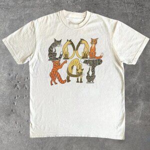 Cool Cat T-Shirt, Retro 90s Cats Graphic Tee, Funny Cat Lover Shirt